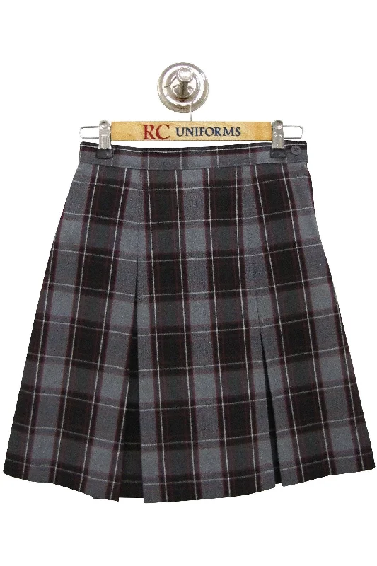 Plaid 52 Kick Pleat Skirt lace skirt delicate