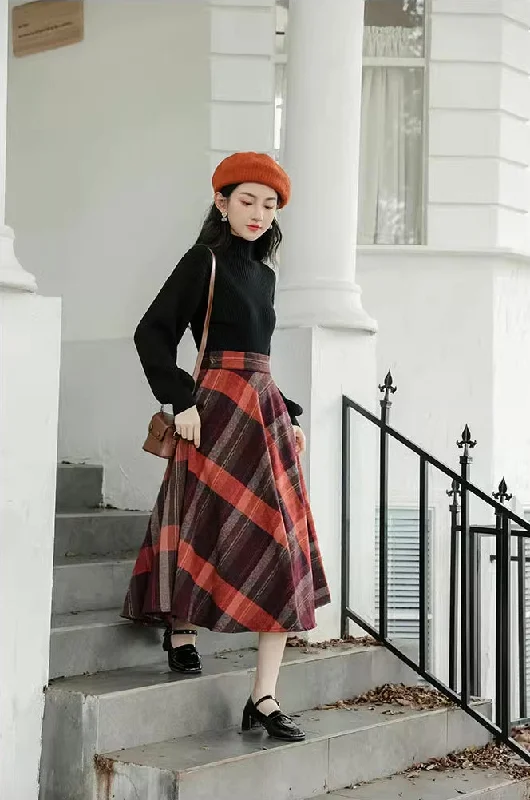 Pumpkin Jack Sweater & Skirt Set (Black/Orange) wrap skirt elegant