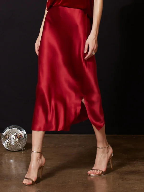S192b Go Silk Go Long For It Skirt casual skirt length