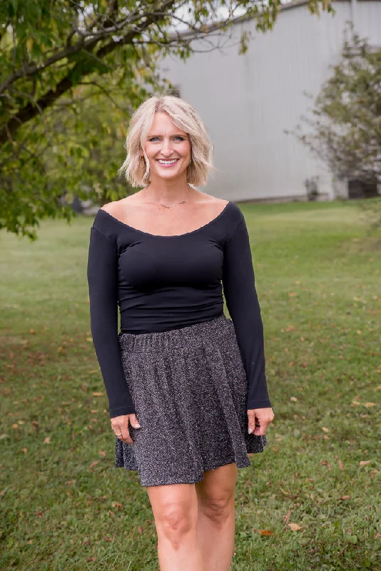 Glitz in the Night Skirt corduroy skirt cozy