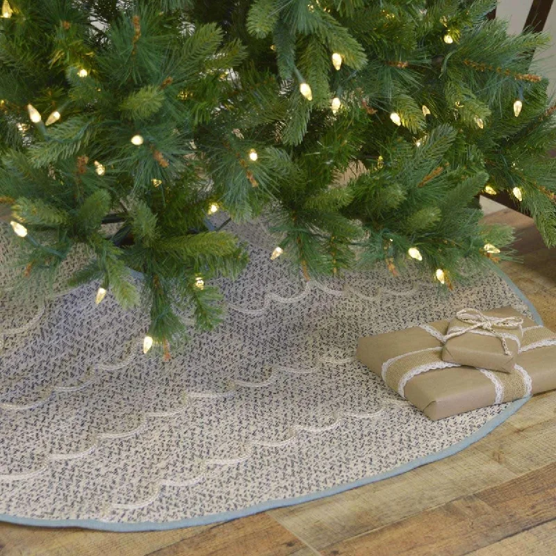 Sanbourne Christmas Tree Skirt 48 VHC Brands modal blend skirt