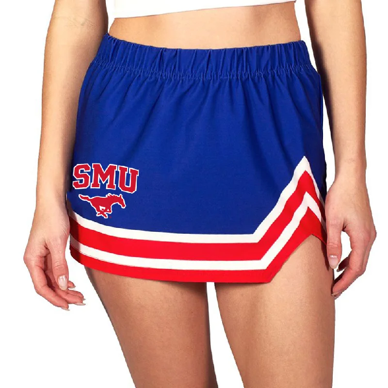 SMU Mustangs Game Day Skirt button skirt front