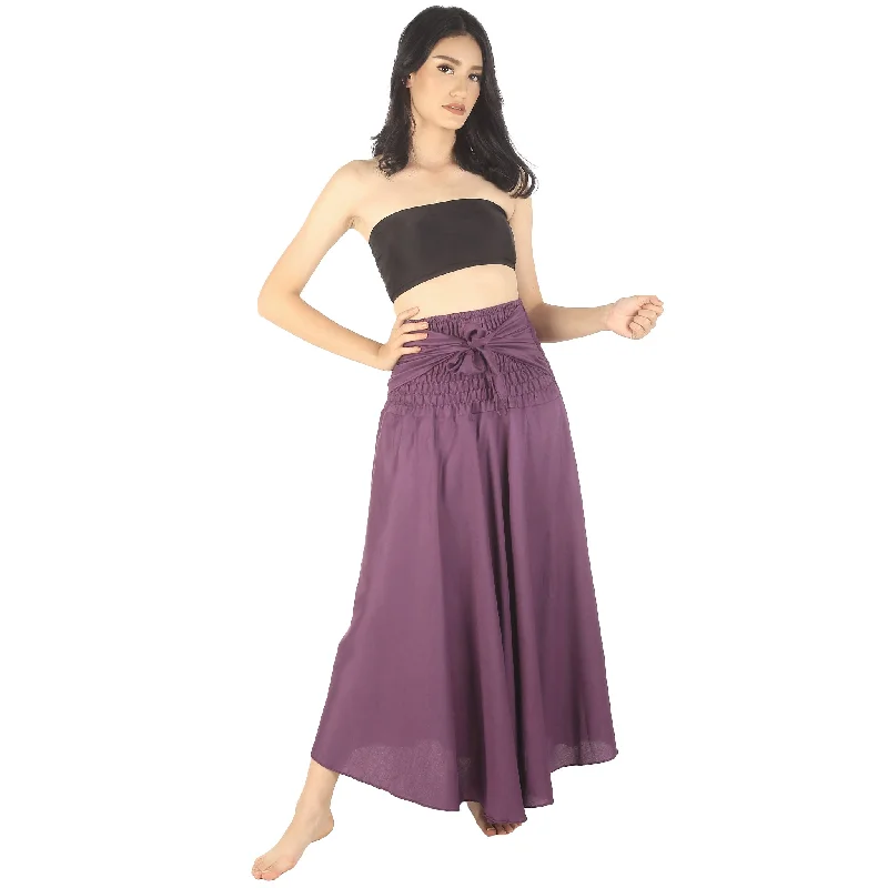 Solid Color Women's Bohemian Skirt in Purple SK0033 020000 06 denim skirt durable