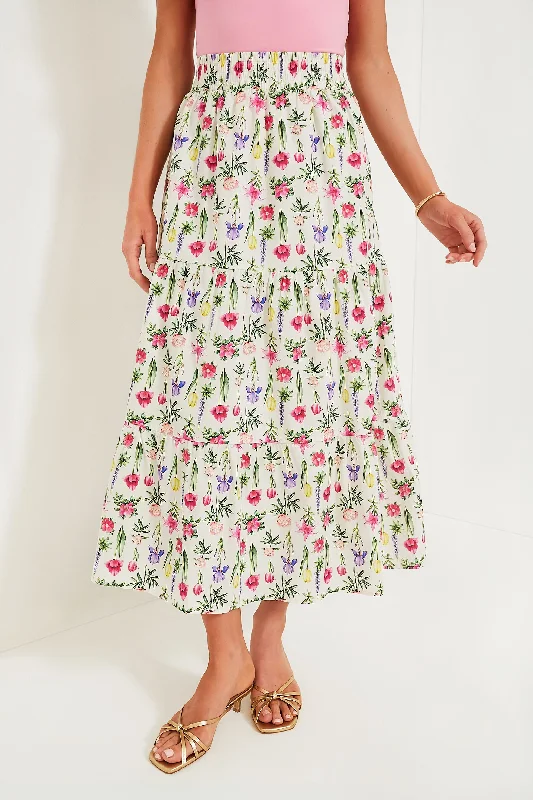 Spring Blooms Evie Maxi Skirt linen skirt breathable
