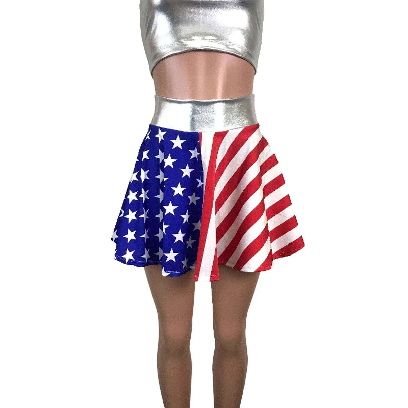 Skater Skirt - Stars & Stripes vintage skirt charm