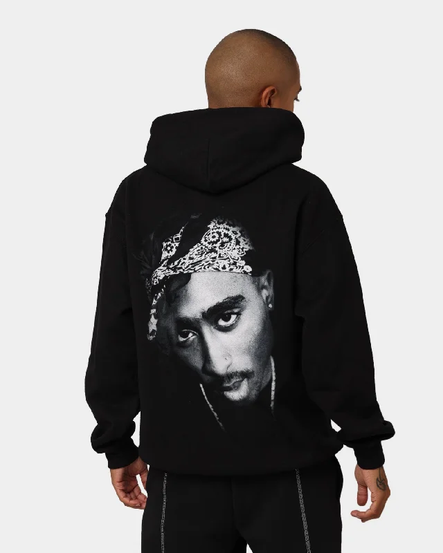 Tupac Bandana Photo Hoodie Black Oversized Hoodie Comfort Casual