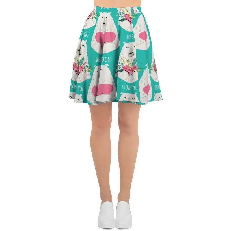 White Mama Bear Women's Skirt belted skirt waist