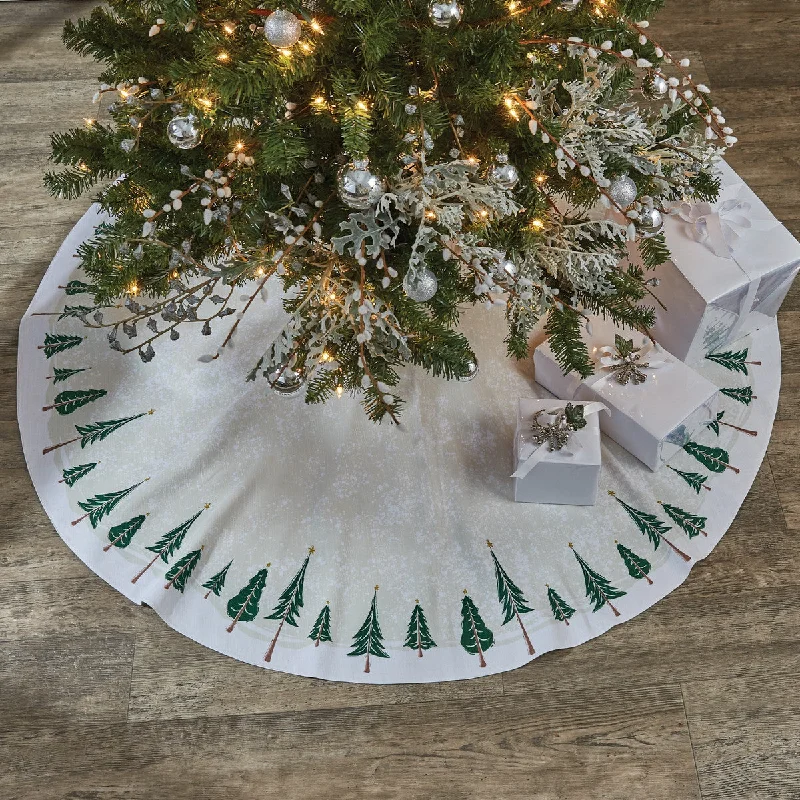 Winter Forest Tree Skirt - 60" Park Designs wool skirt warm
